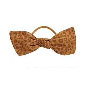 Madewell Women's Cotton Fabric Hair Elastic Bow In Leopard One Size L8868
